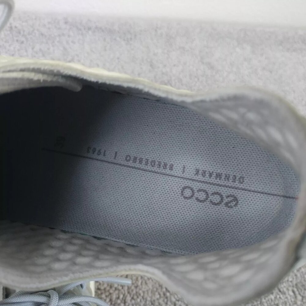 Ecco Therap Womens 39 EU Shoes Concrete Gray Lace Up Comfort Sneakers Low Top - Picture 10 of 11